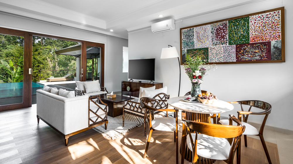 Pala Ubud - Villa Seraya B - Intimate living spaces